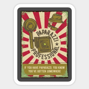 Retro Paparazzi Camera Sticker